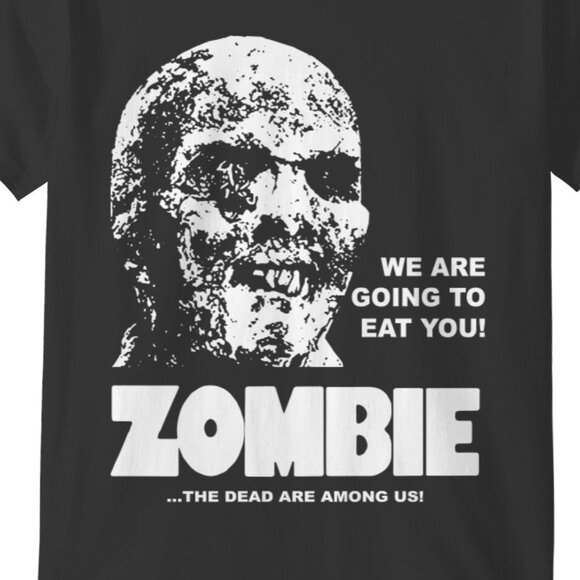Zombie 1979 Horror Cult Movie Graphic T-Shirt Retro Classic Film Fan Tee 166 - Picture 2 of 5